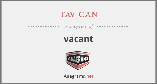 tav can - vacant